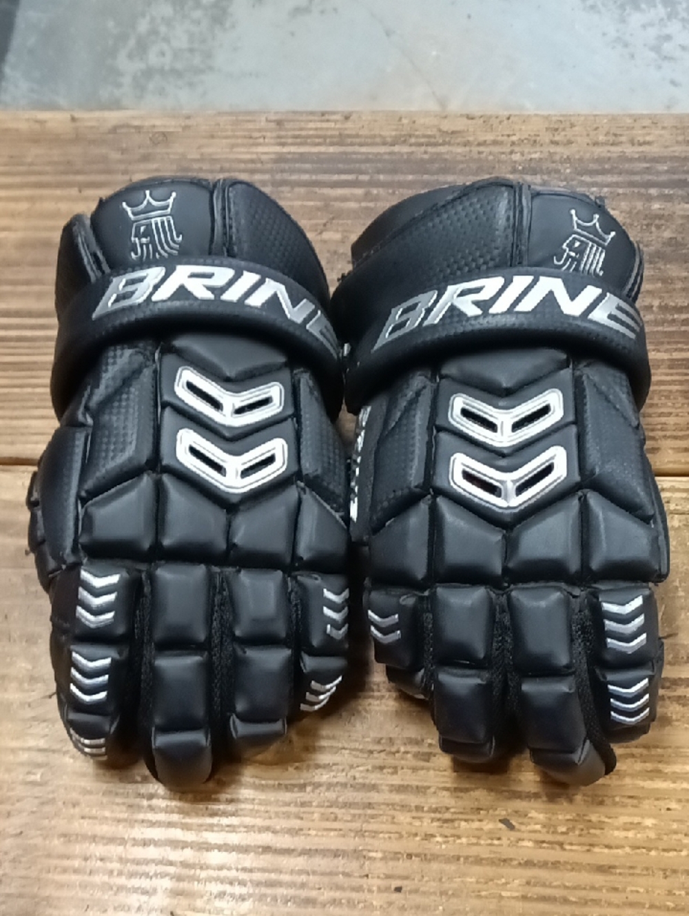 Brine Men's Black Lacrosse Gloves